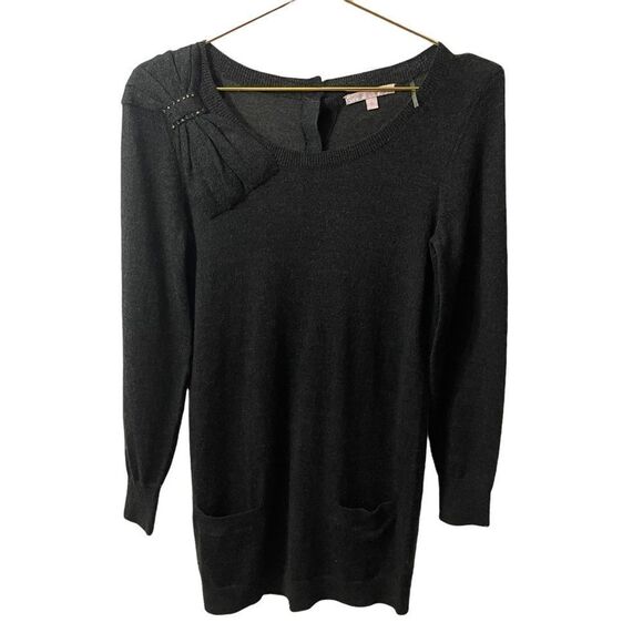 Rebecca Taylor Shoulder Bow Wool Sweater Size Small - Picture 1 of 12